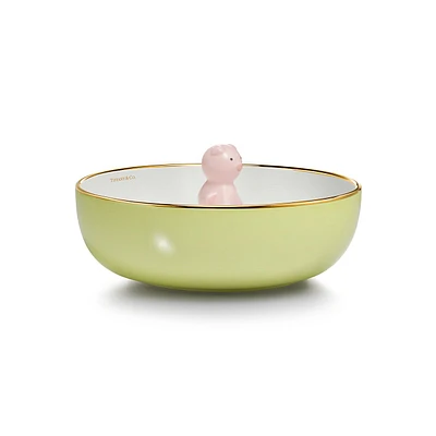 Tiny Tiffany Piggy Soup Bowl