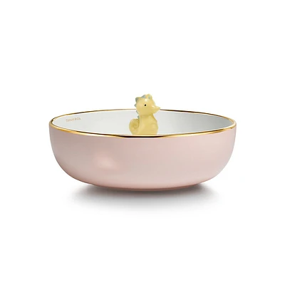 Tiny Tiffany Seahorse Soup Bowl