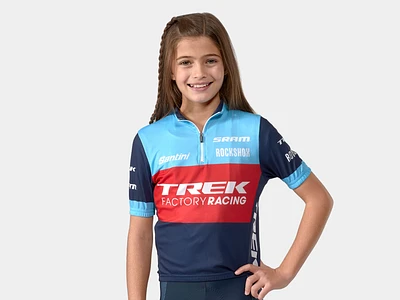 Santini Trek Factory Racing XC Team Replica Kids' Cycling Jersey
