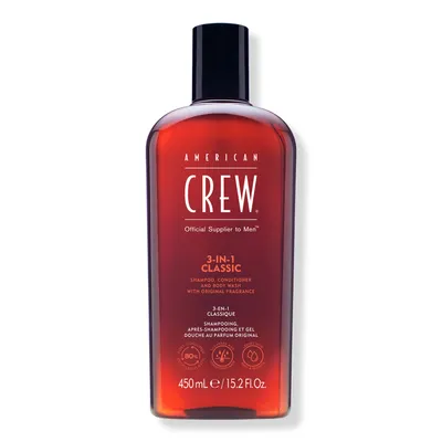 American Crew 3-In-1 Shampoo, Conditioner and Body Wash