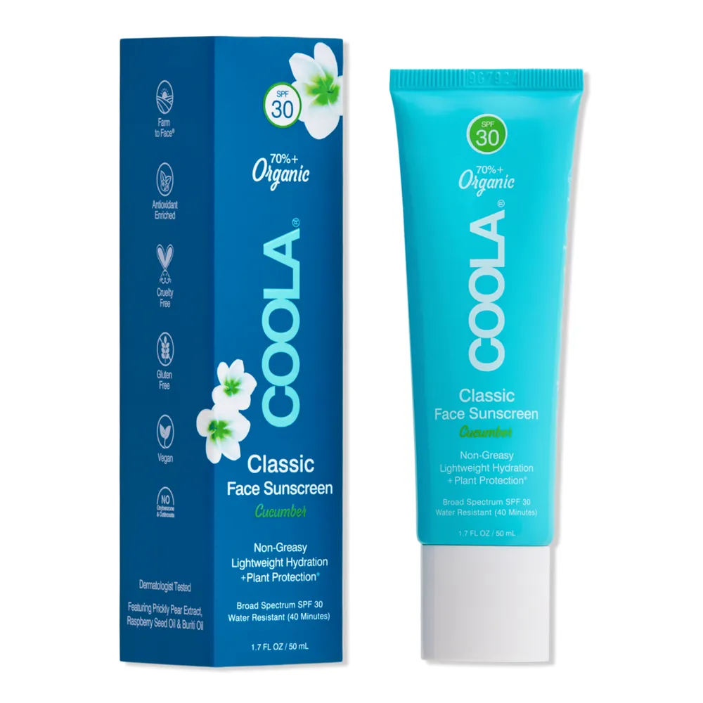 COOLA Classic Face Organic Sunscreen Lotion SPF 30 - Cucumber