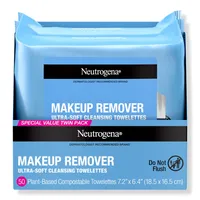 Neutrogena Makeup Remover Cleansing Towelettes, Twin Pack