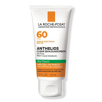 Anthelios Clear Skin Dry Touch Face Sunscreen SPF 60