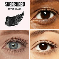 Travel Size Superhero Elastic Stretch Volumizing & Lengthening Mascara - Super Black