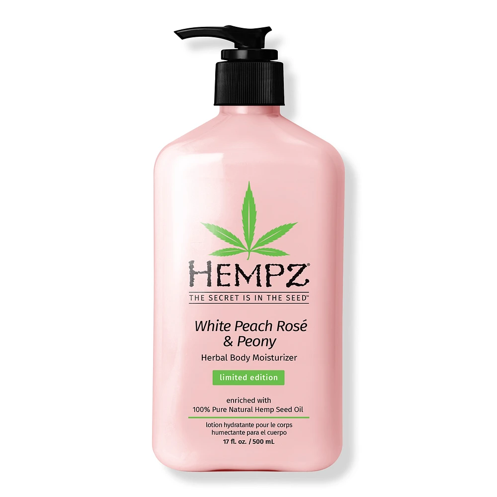 White Peach Rosé & Peony Herbal Body Moisturizer