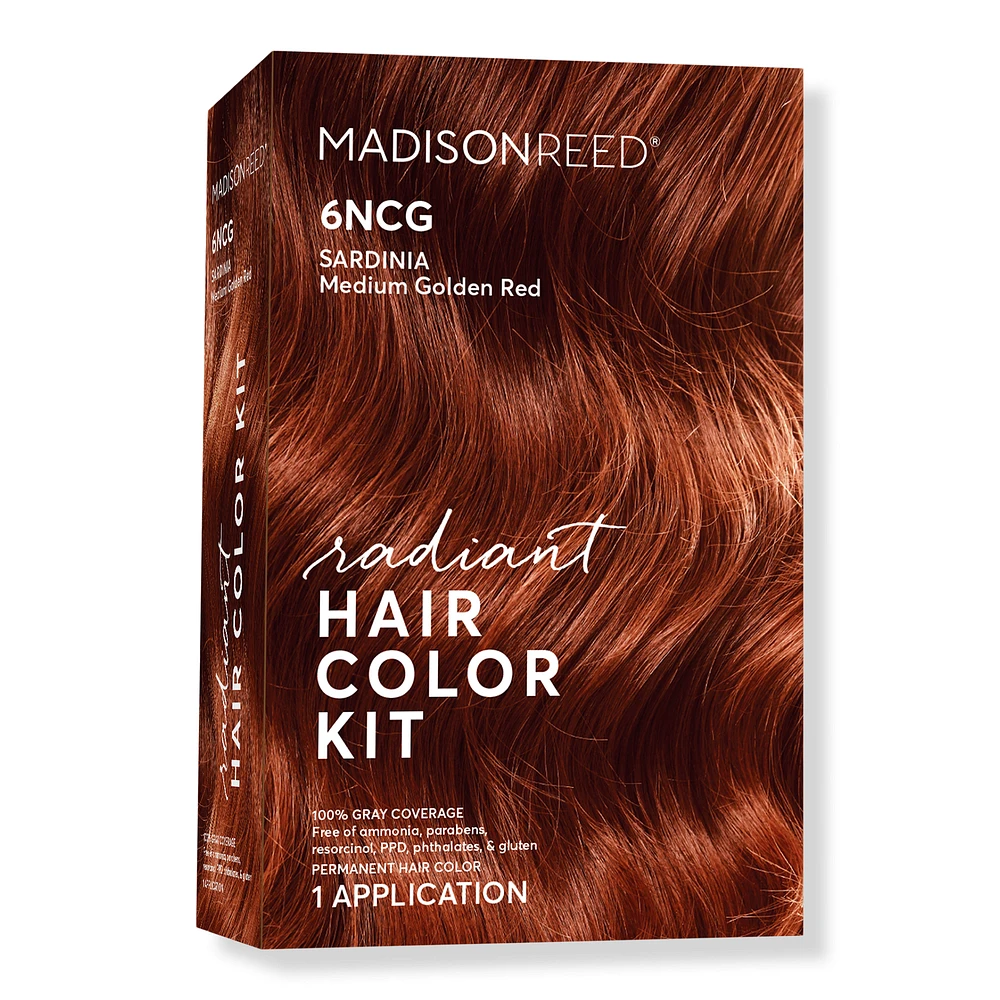 Radiant Hair Color Kit - 6NCG Sardinia Red