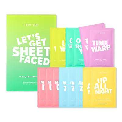 I Dew Care Let's Get Sheet Faced Sheet Mask Set
