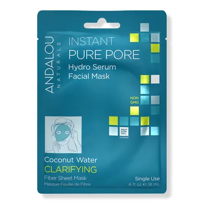 Andalou Naturals Clarifying Instant Pure Pore Facial Sheet Mask