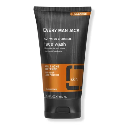 Every Man Jack Men's Activated Charcoal Daily Energizing Face Wash