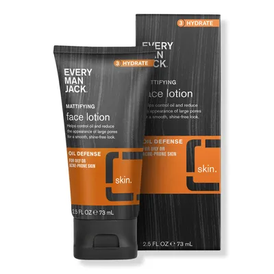 Every Man Jack Men's Activated Charcoal Mattifying Face Lotion