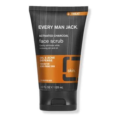 Every Man Jack Men's Activated Charcoal Face Scrub