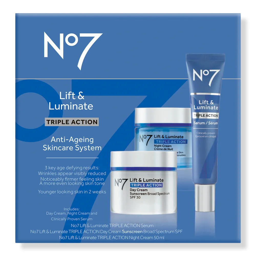 No7 Lift & Luminate Triple Action 3-Piece Skincare System