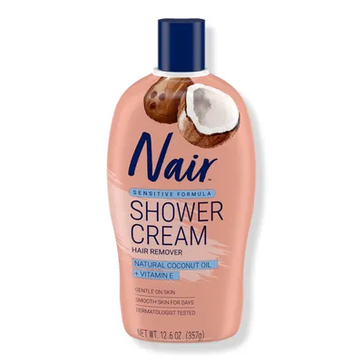 Nair Sensitive Formula Hair Removal Shower Cream with Coconut Oil