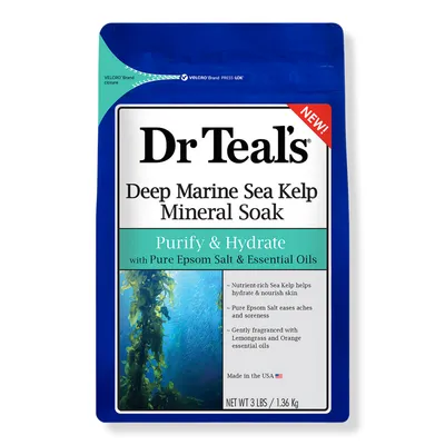 Dr Teal's Deep Marine Sea Kelp Mineral Soak Purify & Hydrate.