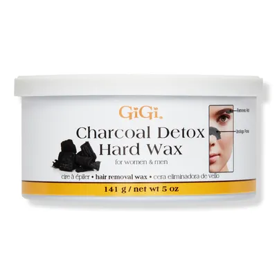 Gigi Charcoal Detox Hard Wax, Non-Strip Formula