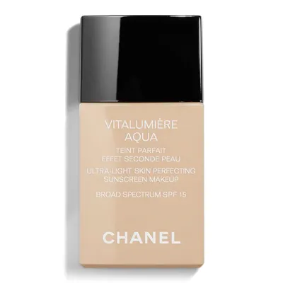 Chanel Vitalumiere Aqua Ultra-Light Skin Perfecting Sunscreen Makeup SPF 15 - Caramel