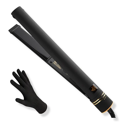 Pro Artist Black Gold 1" Micro Shine Flat Iron - Black