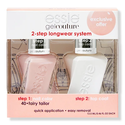 Gel Couture Longwear Nail Polish + Top Coat Kit - Fairy Tailor + Top Coat