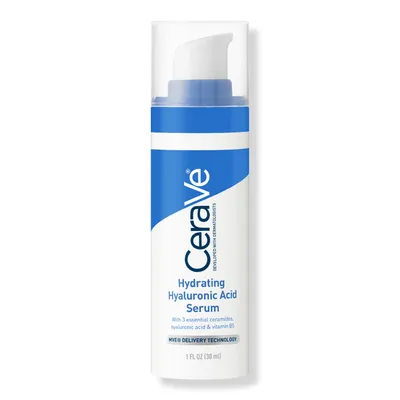 CeraVe Hydrating Hyaluronic Acid Face Serum with Vitamin B5 for Dry Sin