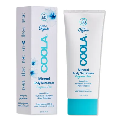 COOLA Fragrance-Free Mineral Body Sunscreen Lotion SPF 50