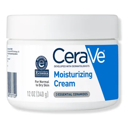 CeraVe Moisturizing Cream with Hyaluronic Acid for Balanced to Dry Skin