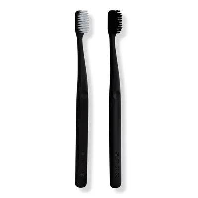 Moon Soft Bristle Black Toothbrush 2 Pack