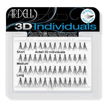 Ardell 3D Individual False Eyelashes, Combo Pack with Short, Medium and Long