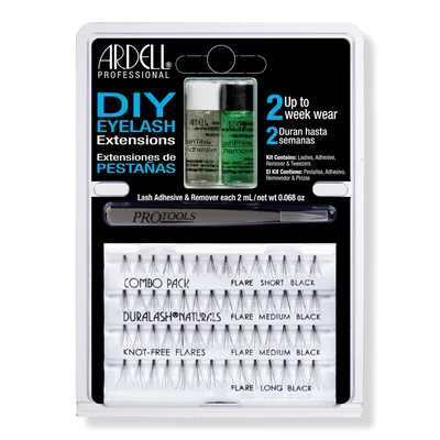Ardell DIY Eyelash Extensions Kit with Tweezers, Adhesive and Remover
