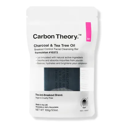 Carbon Theory. Charcoal & Tea Tree Oil Break-Out Control Facial Cleansing Bar
