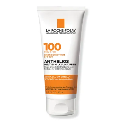 La Roche-Posay Anthelios Melt-in Milk Body & Face Sunscreen Lotion SPF 100