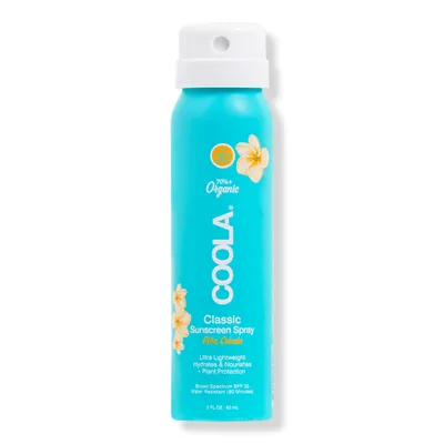 COOLA Travel Size Pina Colada Classic Body Organic Sunscreen Spray SPF 30