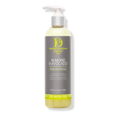 Design Essentials Almond & Avocado Moisturizing Detangling Sulfate-Free Shampoo