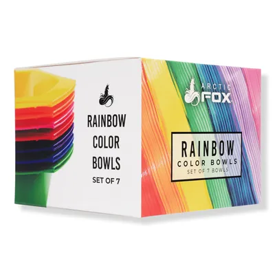 Arctic Fox Rainbow Color Bowls