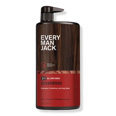 Every Man Jack Cedarwood Men's Hydrating 3-in-1 All Over Wash
