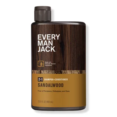 Every Man Jack Sandalwood Men's 2-in-1 Daily Shampoo + Conditioner