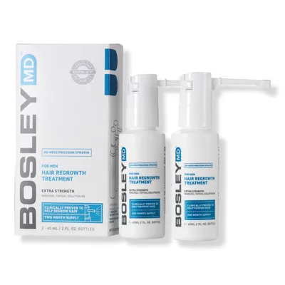 BosleyMD Men's Hair Regrowth Treatment Spray 5% Minoxidil 2 Pack