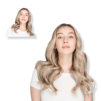 18'' Clip-in Human Hair Extension - Toasted Marshmallow