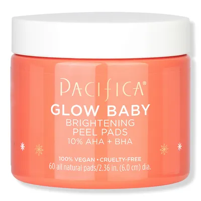 Pacifica Glow Baby Brightening Peel Pads 10% AHA + BHA
