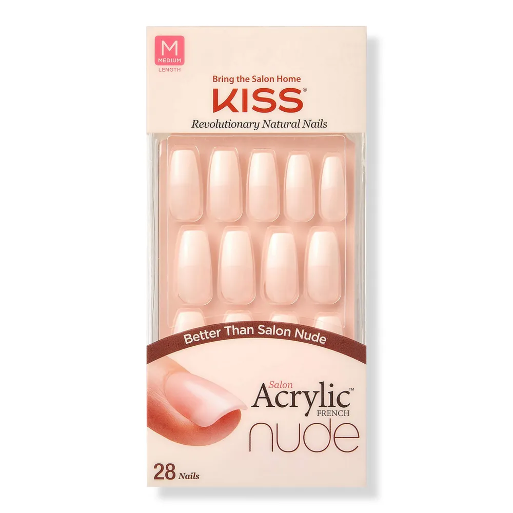 Kiss Salon Acrylic French Nude Nails