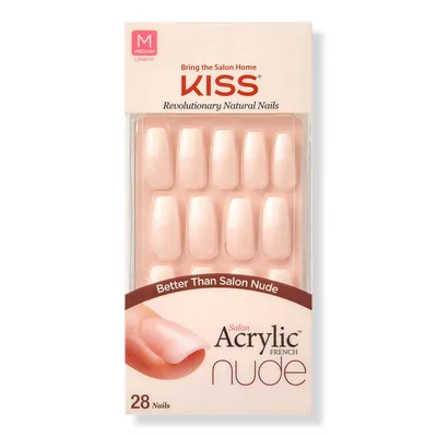 Kiss Salon Acrylic French Nude Nails