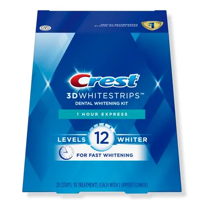 Crest 3D Whitestrips 1 Hour Express Dental Whitening Kit