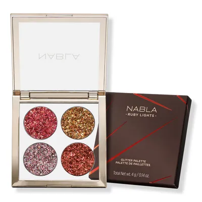 NABLA Ruby Lights Glitter Palette