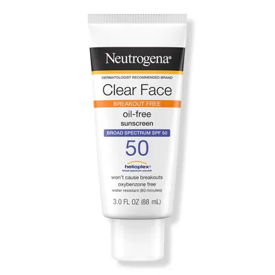 Neutrogena Clear Face Oil-Free Sunscreen SPF 50