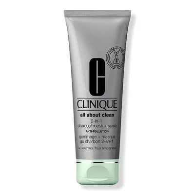 Clinique All About Clean 2-in-1 Charcoal Face Mask + Scrub