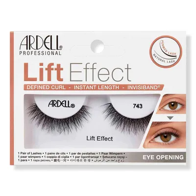 Ardell Lift Effect #743, Defined Curl, Instant Length with Invisiband