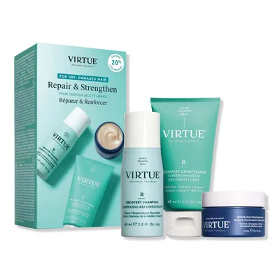 Virtue Hydrating Recovery Discovery Kit for Dry, Damaged & Colored Hair