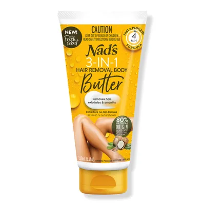Nads Natural 3-In-1 Body Butter Hair Removal Cream