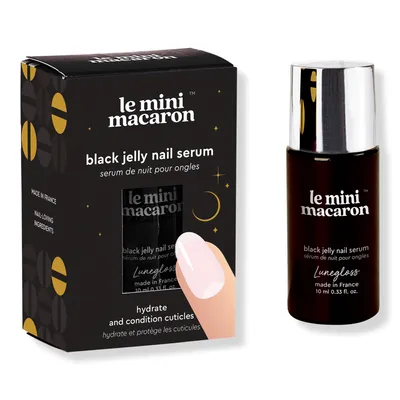 Le Mini Macaron Lunegloss Black Jelly Nail Serum