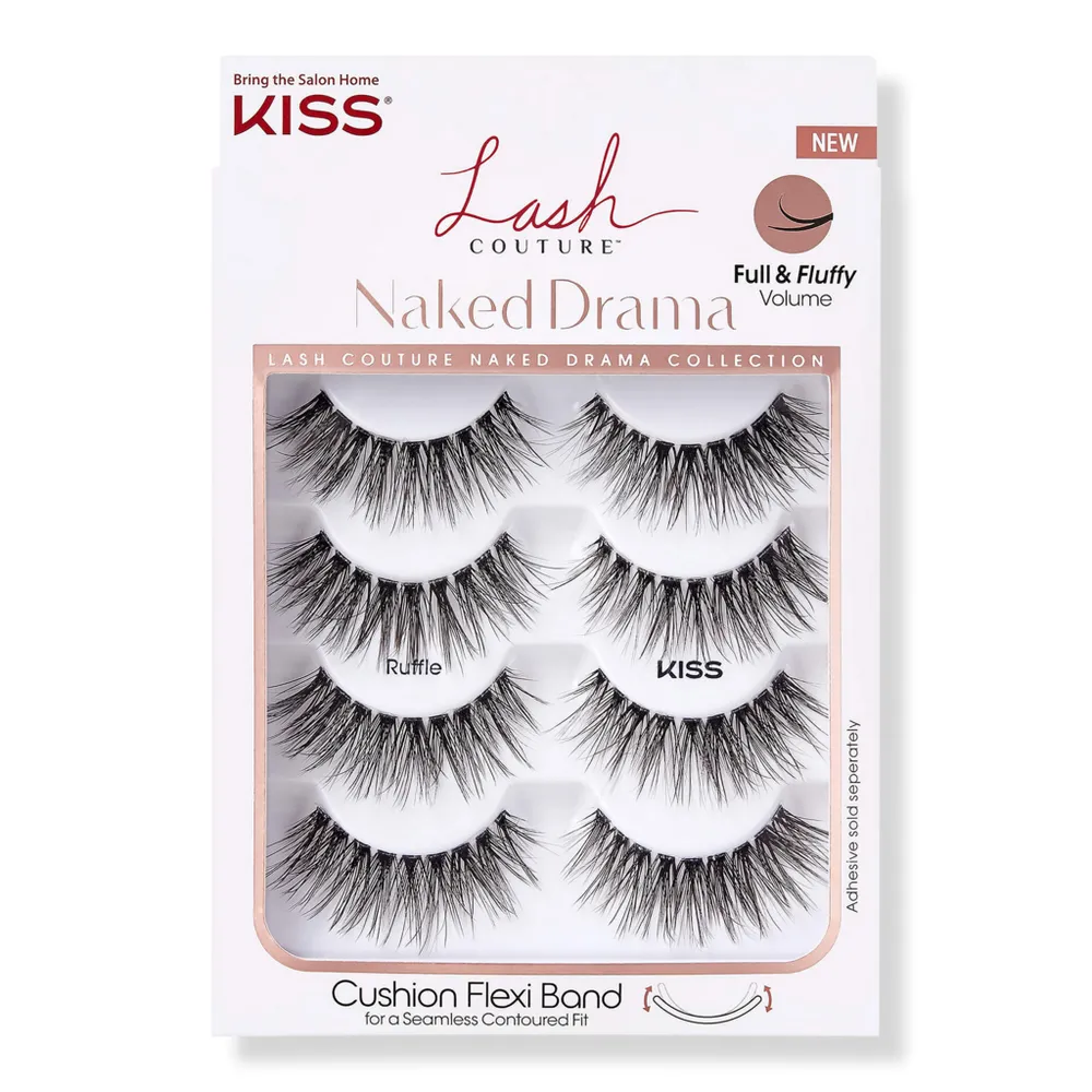 Kiss Lash Couture Naked Drama Multipack, Ruffle