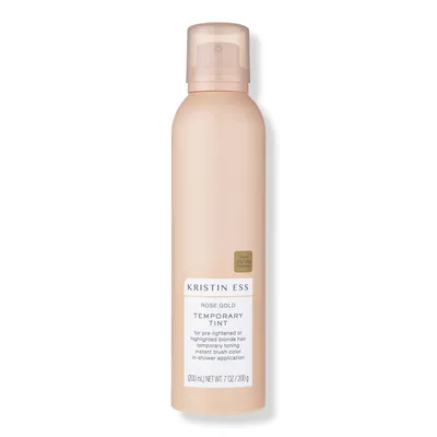 KRISTIN ESS HAIR Rose Gold Temporary Tint - Pastel Pink Hair Color Spray, Washable
